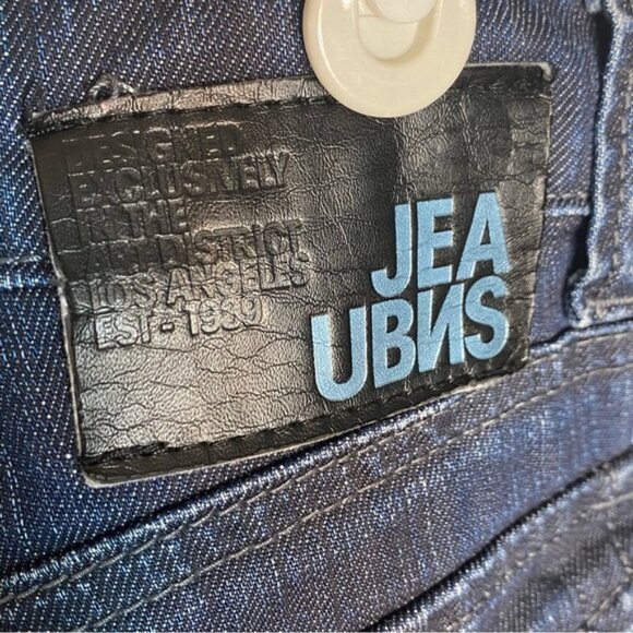 URBAN BEHAVIOR Melrose Slim Fit Straight Leg Low Rise Denim Jeans Cigarette - Picture 8 of 11